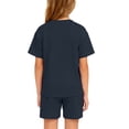 thumbnail image 3 of Grblisyd Back to School Girls' Clothing Sets Boys Cute Letter Print Short Sleeve Crew Neck Shirt and Loose shorts Outfits Size 10-12 Years, 3 of 4