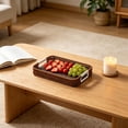 thumbnail image 5 of Woven-Style Storage Tray Imitation Woven Serving Basket Fruit Table Storage Basket Decorative Woven-Look Tray, 5 of 5