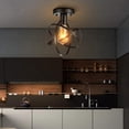 thumbnail image 3 of GROWTH TANK Rustic Metal Cage Pendant Light Lamp for Farmhouse Entryway Foyer Restaurant E, 3 of 9