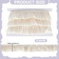 thumbnail image 2 of 9Yards Chiffon Wrinkles Lace Ribbon Lace Trim Clothes Accessories Old Lace 1-7/8 inch(48mm) 9yards/set, 2 of 5