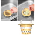 thumbnail image 1 of Fiudx Colador de Fregadero, Filtro de Basura de Gran Capacidad, Diseño Telescópico de Fácil Limpieza, Apto para Lavavajillas, Gestión de Residuos de Cocina, Esencial para Cocinar En Casa, Adorable Ut, 1 of 6