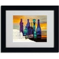thumbnail image 2 of Trademark Fine Art "Blue Sunset by Numbers" by Roderick Stevens, Black Frame, 2 of 3