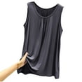 thumbnail image 4 of Aboser Women's Sleeveless Tank Tops Plus Size Undershirt Supersoft Modal Basic T Shirt Casual Solid Camisoles Loose Fit Summer Tee Shirts, 4 of 9
