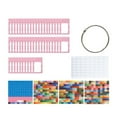 thumbnail image 1 of HILABEE 50 Pieces Rhinestones Storage Bag Small Beads Organizer Multipurpose Packaging Pouch Clear Window Container Self Sealing Bags Pink, 1 of 9