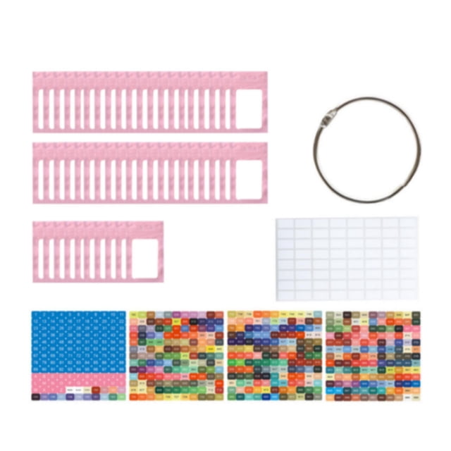 HILABEE 50 Pieces Rhinestones Storage Bag Small Beads Organizer Multipurpose Packaging Pouch Clear Window Container Self Sealing Bags Pink