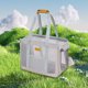 thumbnail image 1 of Bolsa de transporte para perros y gatos, bolso plegable para mascotas para viajes (beige transpirable) Sywqhk Libre de BPA, 1 of 6