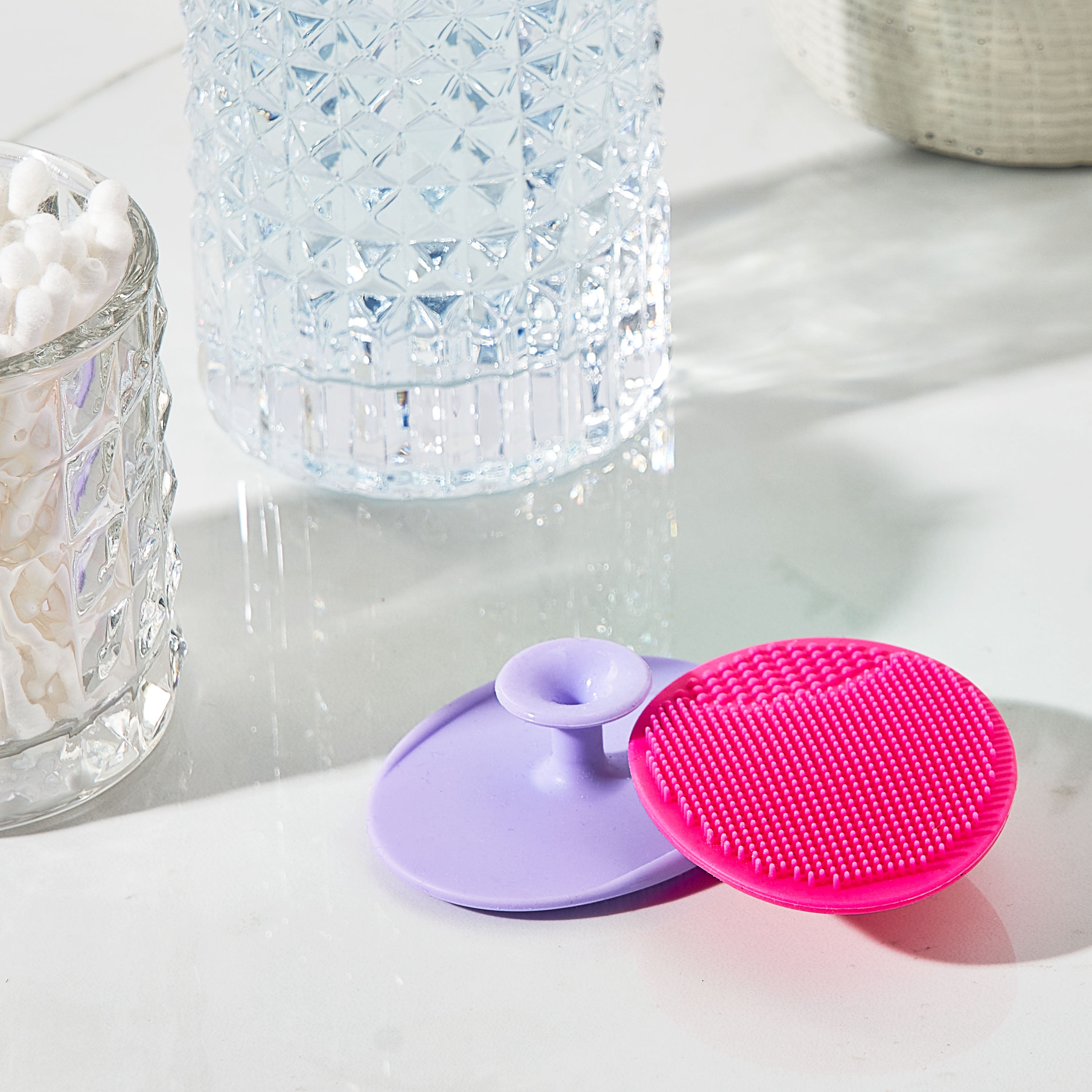 Equate Beauty Cleansing Skin Scrubbers, 2 Count