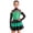 Green, variant on Kids Girls Cold Shoulder Long Sleeve Tiered Skirt Leotard Sequins Jazz Dance Dress Salsa Rumba Stage Performance Purple 16