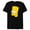 Black, variant on The Simpsons Bart Simpson Face - Short Sleeve Blended T-Shirt for Adults- Customized-Black