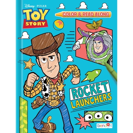 Toy Story Color and Read Along Storybook – 32-Page Kids Story & Coloring Book for Ages 3–7