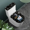 thumbnail image 2 of Renewold Soft Toilet Lid Cover and Toilet Lid Tank Cover Set 2 Pieces Snowman Pine Cones Toilet Protector Keep Bathroon Home Clean,Christmas Holiday, 2 of 6