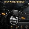 thumbnail image 4 of 8mm Mini Motorcycle LED Turn Signal Lights Amber Flashing Light Blinker Turn Signal Lamp 12V Moto Indicator Lamp Accessories, 4 of 6