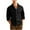Black, variant on Ziynglg Long Sleeve Button-Down Shirts for Men Solid Color Turndown Collar Mens Tops