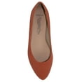 thumbnail image 2 of City Classified Women Casual Flat Office Shoes Wide Width Fit Pointy Toe W-HOLD Orange 5.5, 2 of 2