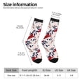 thumbnail image 2 of KLL Lilies Flowers Print Cool Socks Men's Women's Crew Socks Funny Crazy Novelty Stockings, 2 of 6