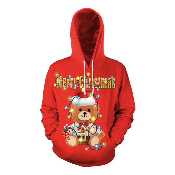 Christmas Hoodie for Men Graphic Sweatshirts Unisex Clothing Pullover 3D Printed Long Sleeve Couple Streetwear Male Clothing
