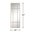 thumbnail image 3 of 63"x24" Rectangle Wall Mirror Window Mirror Full Mirror,Gold, 3 of 4