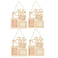 thumbnail image 4 of HAMPPLIES 4pcs Romantic Wood Photo Frame In Heart Shape For Special Occasions, 4 of 7