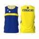 thumbnail image 3 of Camiseta deportiva de baloncesto para hombre con la bandera de Curazao, para correr, fitness, multifunción, sin mangas, con nombre personalizado exclusivo, 3 of 5
