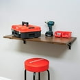 thumbnail image 5 of Foldaway Wall Mounted Table, Butcher Block Wood Murphy Desk Table, Laundry Room, Office, 5 of 6