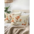 thumbnail image 3 of Waterproof Outdoor Throw Pillows with Inserts 12"x20" Set of 2,Vintage Botanical Soft Decorative Pillowcases for Couch Bedroom,Red Spring Floral Botanical Farmhouse Pillow Covers for Sofa Living Room, 3 of 8