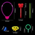 thumbnail image 4 of MALLMALL6  Glow Sticks Party Favors,Diy Shiny Necklaces Bracelets Rings,80Counts, 4 of 6