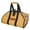 Tan, variant on Heavy Duty Firewood Log Carrier Bag Canvas Waxed Wood Boat Bag Firewood Holder for Fireplaces Camping