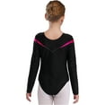 thumbnail image 2 of Aislor Leotards Gymnastics for Kids Girls Shiny Long Sleeve Unitard Bodysuit Ballerina Costume, 2 of 7
