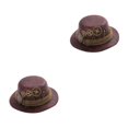 thumbnail image 2 of kurtrusly Woman Mini Steampunk Top Hat Clip, Durable Material Hat Premium Party Style A 2Set, 2 of 6