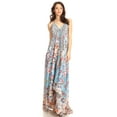 thumbnail image 5 of Sakkas Lizi Womens Maxi High-low Halter Handkerchief Long Dress Beach Party - FM268-Multi - One Size, 5 of 5