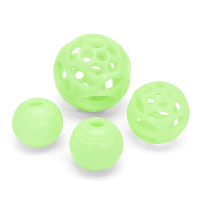 Juego de 4 bolas para perros Chew King Glowing Fetch Ball