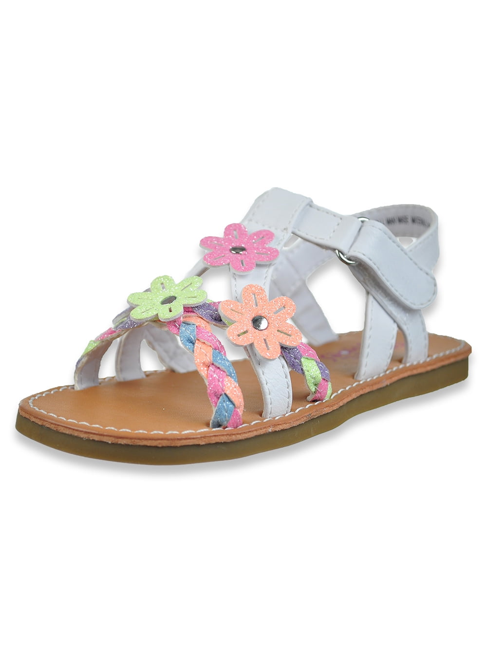 Summer Toddler Child Kids Baby Girls Flower Woven Floral Princess Shoes Sandals