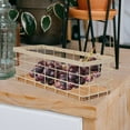 thumbnail image 3 of AURARMLET White Iron Storage Basket 1-Pack 10.05x3.75x3.55in for Kitchen and Bathroom Shelf Organization, 3 of 8