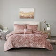 thumbnail image 3 of Home Essence Apartment Alyssa Velvet Duvet Cover Set, 3 of 15