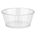 thumbnail image 2 of G.E.T. Shatterproof Plastic Fluted Ramekin Condiment Cup, 4 Ounce, Clear (Set of 12), 2 of 4