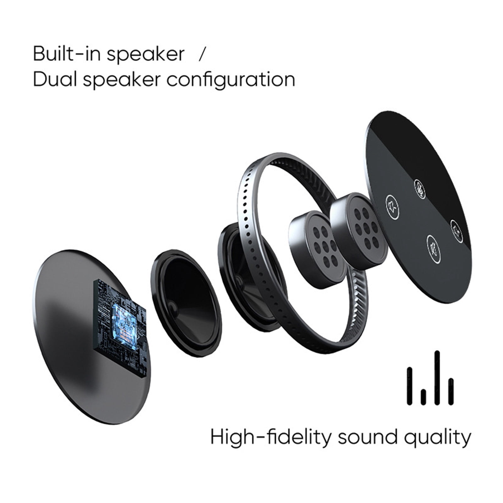 JZROCKER USB Speakerphone with Noise Cancelling Microphone 360° Omnidirectional PC Mic