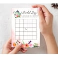 thumbnail image 7 of Inkdotpot Bridal Wedding Shower Bachelorette Party Bulk Blank Square Fill In Gift Ideas 50Tea PartyBingoGameCards, 7 of 7