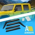 thumbnail image 3 of AEROGUYS Extra Durable Window Deflectors Tape-On Window Visors Rain Guards Fit for Jeep Gladiator 2020-2025, Sun Visors, Wind VentVisors, Window Exterior Car Accessories - 4 pcs. AG0545, 3 of 9