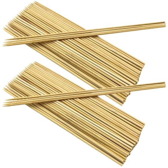 CIMAXIC Brochettes en Bambou 200 Pcs Brochettes en Bambou Jetables pour Barbecue, 9.84"X0.16"X0.16 Pouces