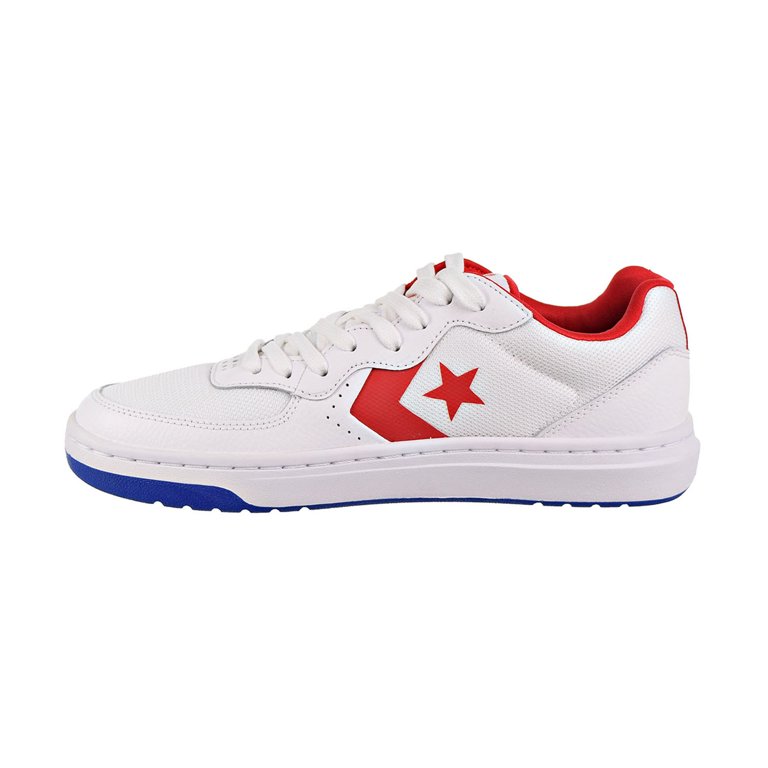 Converse Rival Ox Kids/Men's Shoes White-Enamel Red-Blue 163205c - Walmart.com