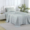 thumbnail image 2 of Summerween Crafted by Catherine Sheet Set, Floral Skulls, 3-Piece, Twin-XL, 2 of 7