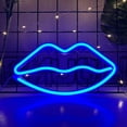 thumbnail image 1 of Luz de neón de labios, letreros Led, decoración de pared, lámpara de labios alimentada por batería o USB para el hogar, Bar, fiesta festiva, boda de Navidad, 1 of 7