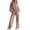 04# Pink, variant on Sweatsuits Women 2 Piece Outfit 2026 Solid Drawstring Wide Leg Sweatpants Crew Neck Long Sleeve Cropped Tracksuit Black L