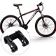 thumbnail image 3 of Greeniant Extensión del manillar Mango de doble vástago ajustable Reemplazo hueco Suministro deportivo Ciclismo SP8 Piezas de conversión Ciclismo Plata, 3 of 6