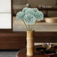 thumbnail image 4 of up to 50% Off Latrodar Fake Flowers in Vase Hydrangea Simulated Table Tennis Chrysanthemum Plant Fake Flower Bundle Water Resistant Decoration Ornament Light blue 11.6x7.6 Inch, 4 of 5