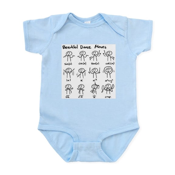 CafePress - Beautiful (Math) Dance Moves Body Suit - Baby Light Bodysuit, Size Newborn - 24 Months