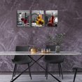 thumbnail image 4 of Wine Fruit Wall Art Kitchen Decor - Red Wine Cups and Grape Barrel Canvas Artwork Modern Pictures Paintings Ready to Hang, 4 of 6
