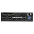 thumbnail image 3 of Panel frontal, panel multimedia panel frontal frontal de pc panel frontal frontal USB lector de tarjetas múltiples lector de tarjetas interno panel frontal multimedia audio, 3 of 7