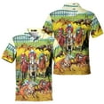 thumbnail image 2 of Horse Racing Polo Shirts for Men Golf Shirts Kentucky Derby Horse Gifts Mens Polo Shirts Short Sleeve Button Up Shirt Men, 2 of 7