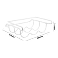 thumbnail image 3 of Fridge Wine Rack Wrought Iron Refrigerator Bottle Rack Holds 3 Bottles Universal Bottle Holder Will Fit Most Fridges, 3 of 8